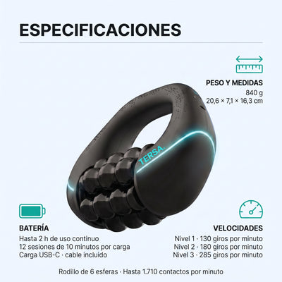 TERSA™ — Masajeador Rotatorio Anticelulitis y Drenaje Linfático